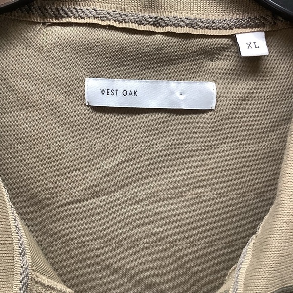 West Oak Size XL Men's Brown Polo Shirt. New Without Tags - Picture 2 of 5